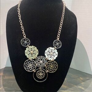 Premier Design Social Circle With Crystal Accents Necklace 24"